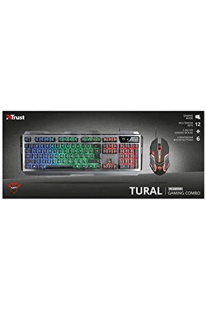 Trust Gxt 845 Tural Oyuncu Combo Kablolu Q Klavye Mouse Set