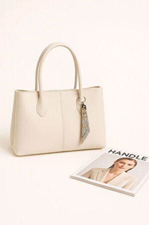 Lüks Omuz ve El Çantası – Minimalist Şık Tasarım Fular Detaylı