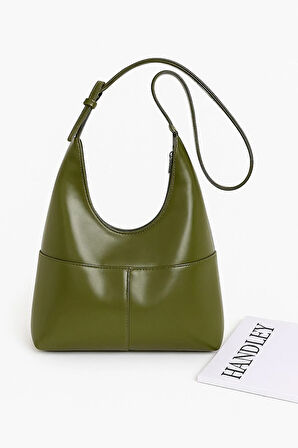 Lüks Parlak Deri Omuz Çantası – Yeni Sezon