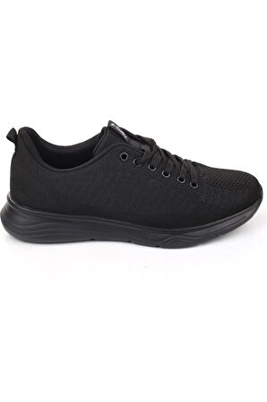 VOLİS Siyah Fileli Günlük Bağcıklı  Çocuk Sneaker Ayakkabı (36-40)
