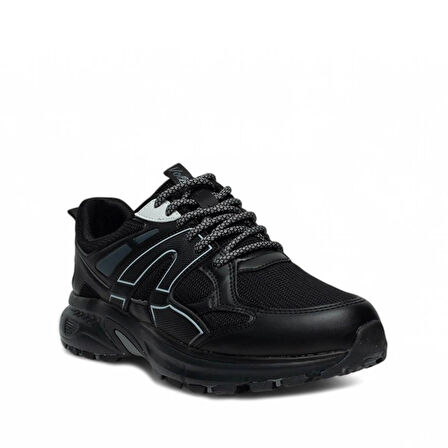 VOLİS SİYAH Memory Foam Taban Günlük Bağcıklı Erkek Sneaker Ayakkabı