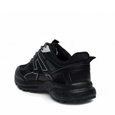 VOLİS SİYAH Memory Foam Taban Günlük Bağcıklı Erkek Sneaker Ayakkabı