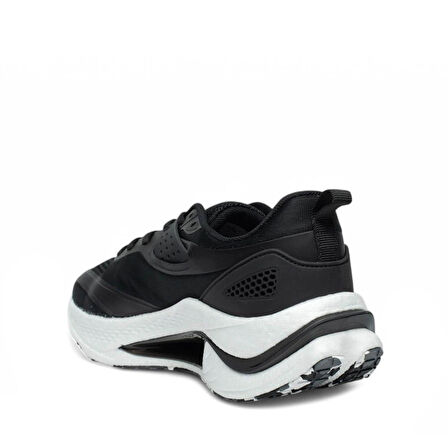 VOLİS Siyah Air Memory Foam Taban Günlük Bağcıklı Erkek Sneaker Ayakkabı