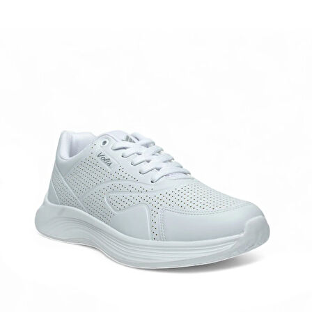 VOLİS BEYAZ Memory Foam Taban Günlük Bağcıklı UNİSEX Sneaker Ayakkabı