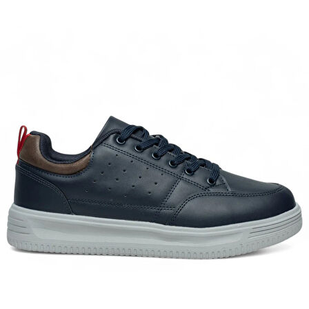 VOLİS LACİVERT  Memory Foam Taban Günlük Bağcıklı Erkek Sneaker Ayakkabı