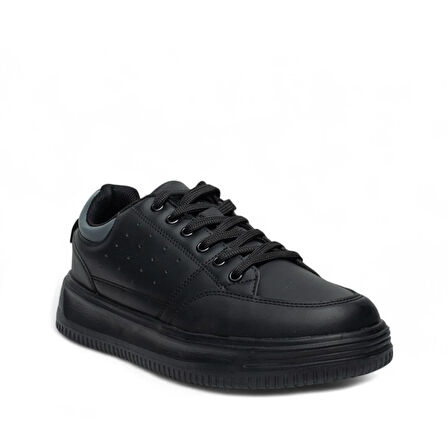 VOLİS SİYAH Memory Foam Taban Günlük Bağcıklı Erkek Sneaker Ayakkabı