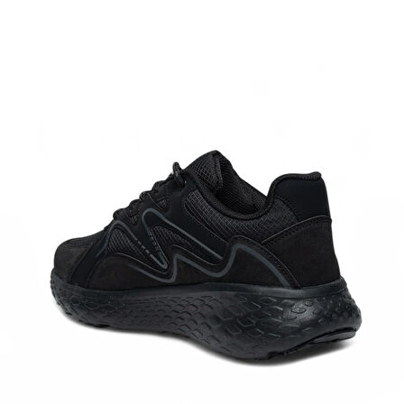 VOLİS SİYAH Memory Foam Taban Günlük Bağcıklı Erkek Sneaker Ayakkabı
