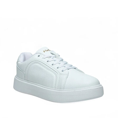 VOLİS Beyaz Memory Foam Taban Günlük Bağcıklı Erkek Sneaker Ayakkabı