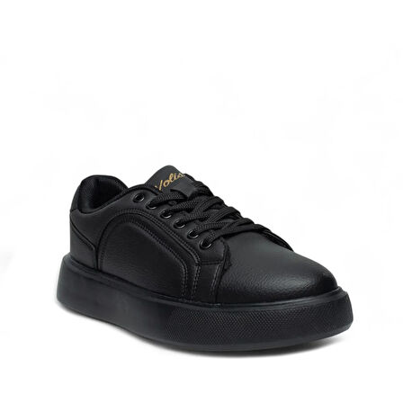 VOLİS SİYAH Memory Foam Taban Günlük Bağcıklı Erkek Sneaker Ayakkabı
