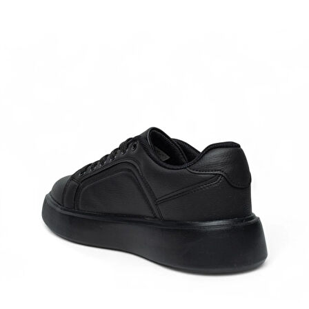 VOLİS SİYAH Memory Foam Taban Günlük Bağcıklı Erkek Sneaker Ayakkabı