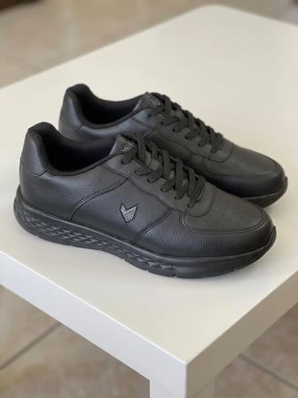 Volis M-26640 Siyah Memory Foam Taban Büyük Numara Erkek Sneaker Ayakkabı (45-48)