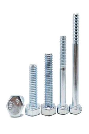 M8X25 Anahtar Başlı Civata 8.8 Beyaz 1 Paket (10 Adet)