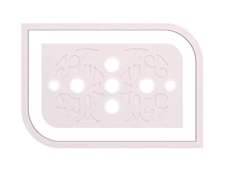 Motifpiyer Spotlu Tavan Göbeği 54-dikdörtgen-dik-oval-dis-citali