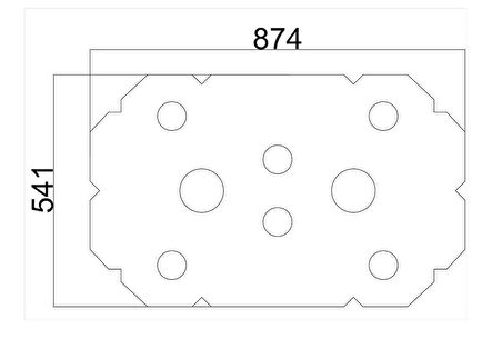 Motifpiyer Tavan Spot Göbek Tsg-02-90Cmx56Cmx4.5Cm