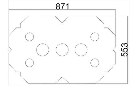 Motifpiyer Tavan Spot Göbek Tsg-14-90Cmx56Cmx4.5Cm