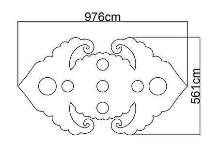 Motifpiyer Tavan Spot Göbek Tsg-210-90Cmx56Cmx4.5Cm