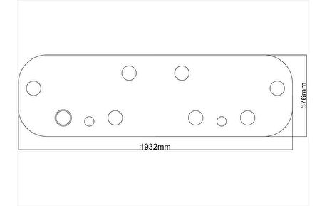 Motifpiyer Tavan Spot Göbek Tsg-duz-192Cmx56Xmx4,5Cm