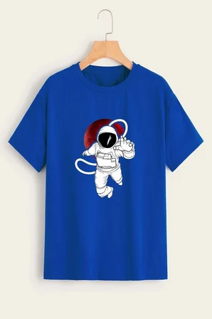 Unisex Astronot Tasarım Tshirt