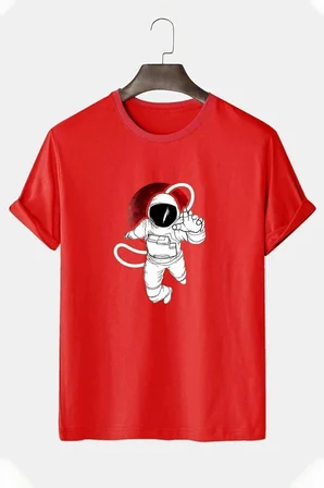 Unisex Astronot Tasarım Tshirt