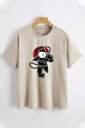 Unisex Astronot Tasarım Tshirt