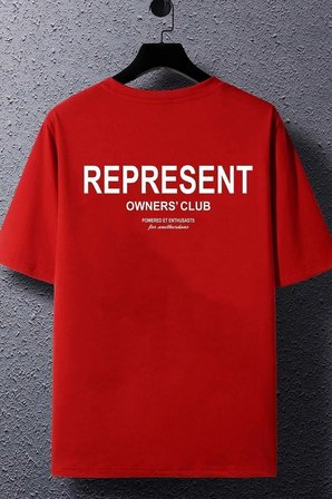 Unisex Represent Baskılı T-shirt