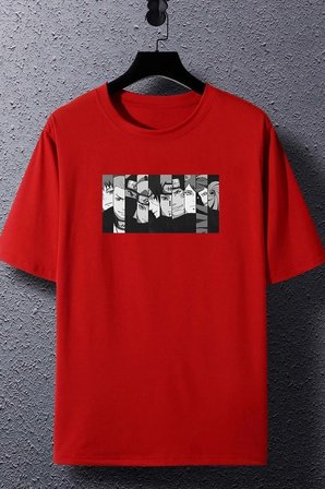 Unisex Naruto Baskılı T-shirt