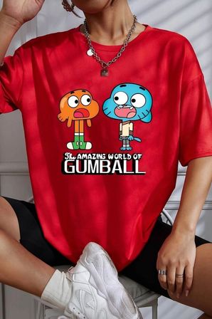 Unisex Gumball Baskılı T-shirt