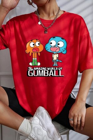 Unisex Gumball Baskılı T-shirt