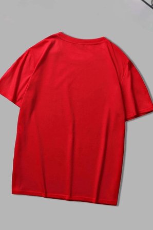 Unisex California Baskılı T-shirt
