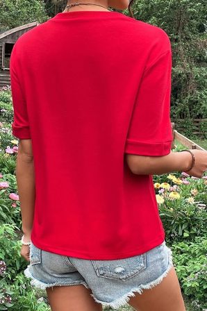 Unisex Michelangelo Baskılı T-shirt