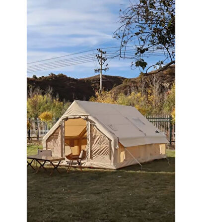 12 Kişilik 4 Mevsim Şişme Kamp Çadırı 300x400x210