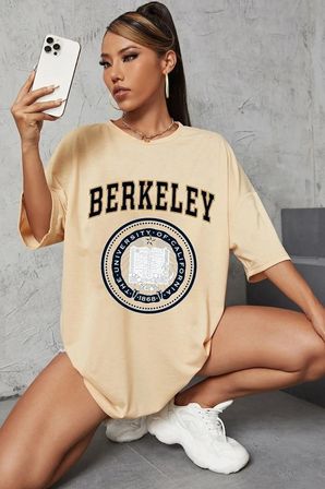 Unisex Berkeley Baskılı T-shirt