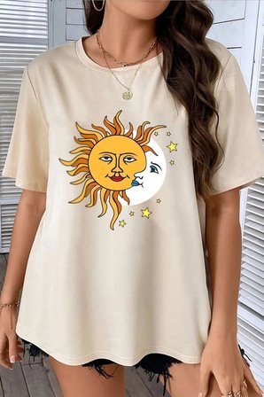 Unisex Larks' Tongues In Aspic Baskılı T-shirt