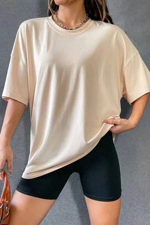 Unisex Skullcracked Baskılı T-shirt