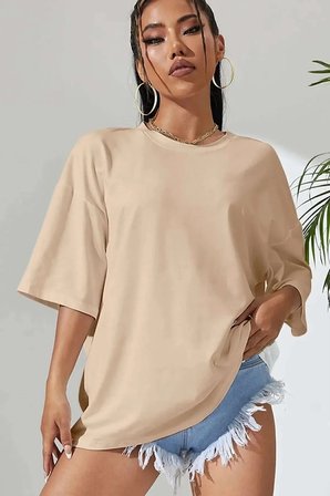 Unisex Yin & Yang Baskılı T-shirt