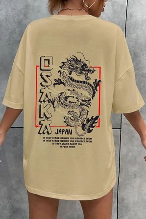Unisex Osaka Baskılı T-shirt