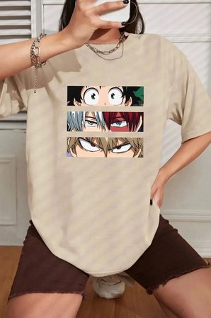 Unisex Ken Kaneki Baskılı T-shirt