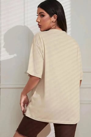 Unisex Kalp Baskılı T-shirt