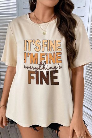 Unisex Fine Baskılı T-shirt