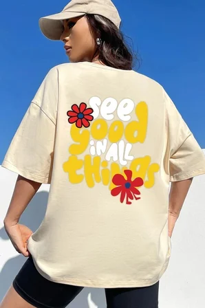 Unisex Good Things Tasarım T-shirt
