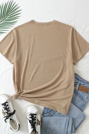 Unisex Aloha Baskılı T-shirt