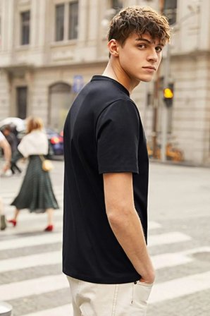 Unisex Man Baskılı T-shirt