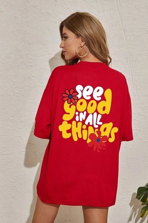 Unisex Good Things Tasarım T-shirt