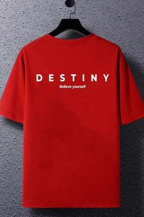 Unisex Destiny Baskılı T-shirt