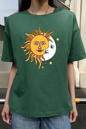 Unisex Larks' Tongues In Aspic Baskılı T-shirt