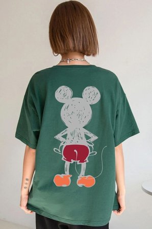 Unisex Mause Baskılı T-shirt