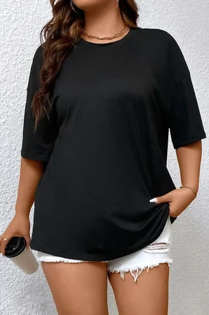 Unisex Pusula Baskılı T-shirt