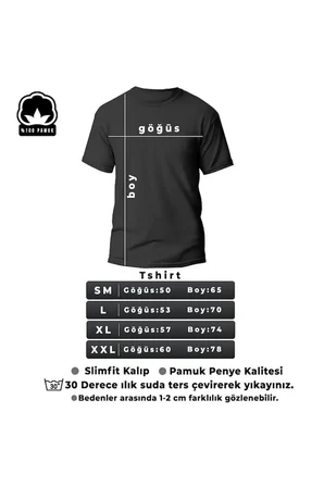 Unisex Hoodie Baskılı T-shirt