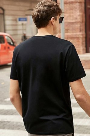 Unisex Kanagawa Oki Nami Ura Baskılı T-shirt