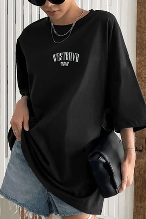 Unisex Dont Baskılı T-shirt
